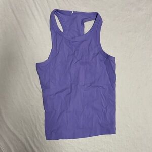 Women’s purple Lululemon workout top